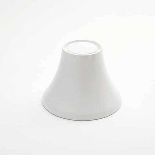 American Metalcraft LFTW65 4.88 Round White Melamine Pedestal