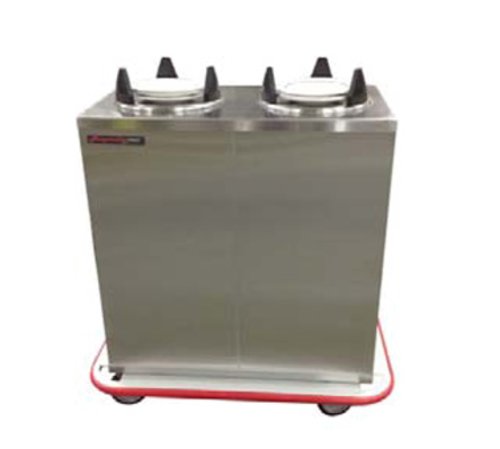 Carter-Hoffmann EPD2S9 All Stainless Steel 2 Compartments Enclosed Plate Dispenser for 9" Plates