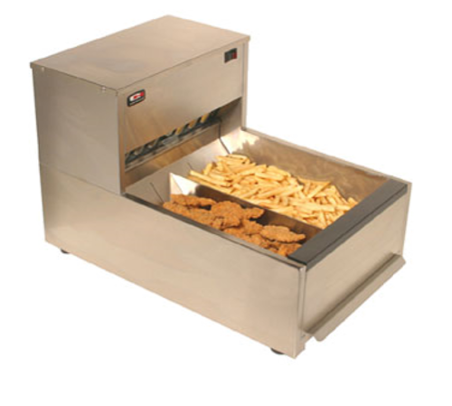 Carter-Hoffmann CNH18 Stainless Steel 3 Sections Crisp N Hold Fried Food Station - 120 Volts 1820 Watts