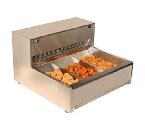 Carter-Hoffmann CNH28XD Stainless Steel 4 Sections Crisp N Hold Fried Food Station - 208 Volts 2890 Watts
