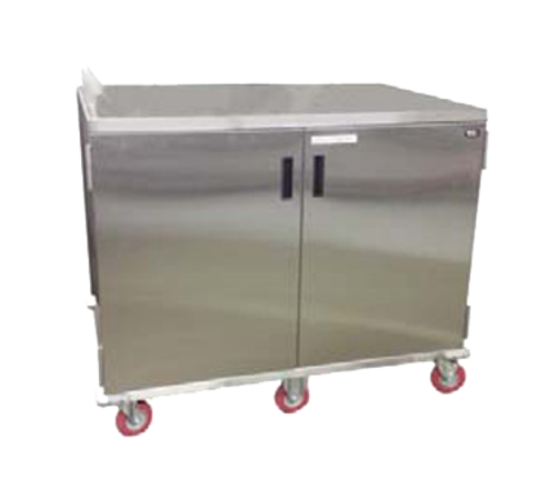 Carter-Hoffmann ETDTT28 28 Trays Stainless Steel Two Doors Economy Patient Tray Cart