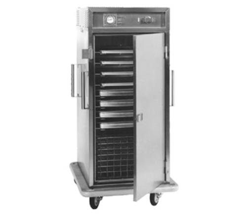 Carter-Hoffmann ST1820 Stainless Steel Solid Doors Mobile Satellite Transport Cart - 120 Volts 1-Ph