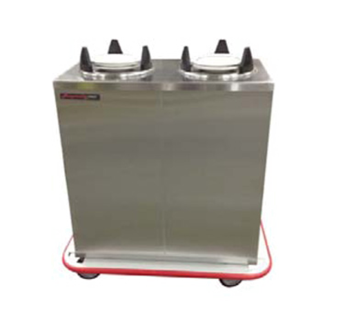 Carter-Hoffmann EPD2S10 All Stainless Steel 2 Compartments Enclosed Plate Dispenser for 10" Plates