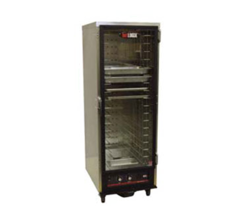 Carter-Hoffmann HL2-8 8 Pans Glass Door Bottom Mounted hotLOGIX Humidified Holding Cabinet or Heater Proofer-HL2 Series - 120 Volts