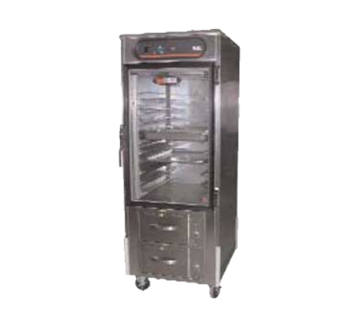 Carter-Hoffmann HL8-10-RW 10 Pans Full Size Insulated hotLOGIX Dual Holding Cabinet with Drawer Warmer-HL8 Series - 120 Volts