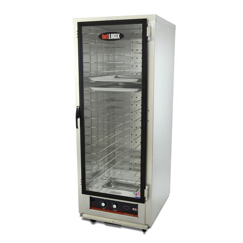 Carter-Hoffmann HL4-18 18 Pans Glass Door Bottom Mounted hotLOGIX Humidified Holding Cabinet or Heater Proofer-HL4 Series - 120 Volts