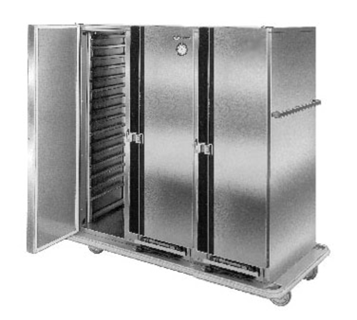 Carter-Hoffmann PH1250 65.25" W Stainless Steel Solid Door Mobile Heated Cabinet - 120 Volts