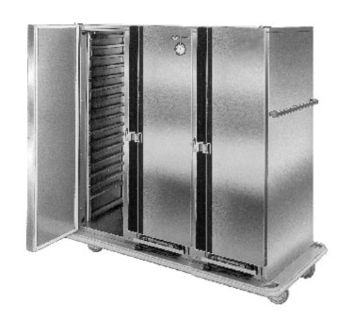 Carter-Hoffmann PH1250 65.25" W Stainless Steel Solid Door Mobile Heated Cabinet - 120 Volts