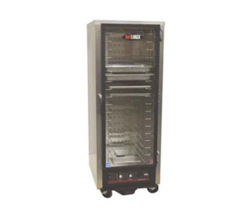Carter-Hoffmann HL4-8 8 Pans Glass Door Bottom Mounted hotLOGIX Humidified Holding Cabinet or Heater Proofer-HL4 Series - 120 Volts