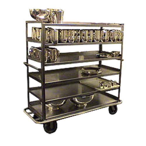 Carter-Hoffmann T660 63" x 27" Stainless Steel Six Shelves Queen Mary China and Silver Transporter