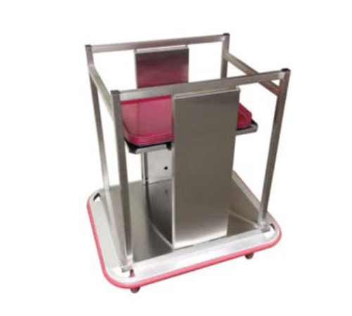 Carter-Hoffmann OTD2S1418 27" W Stainless Steel Mobile Open Tray Dispenser