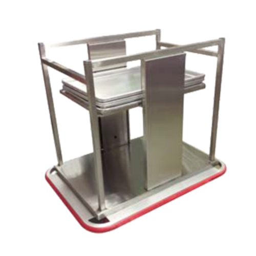 Carter-Hoffmann OTD1826 33" W Stainless Steel Mobile Single Stack Open Dispenser for 18"x26" Sheet Pans