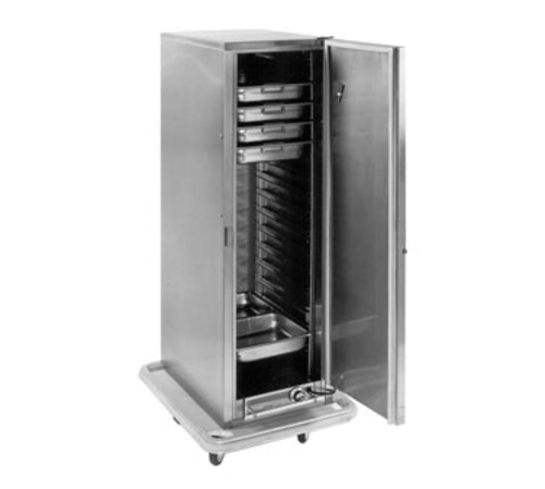 Carter-Hoffmann PH1200 24" W Stainless Steel Solid Door Mobile Heated Cabinet - 120 Volts