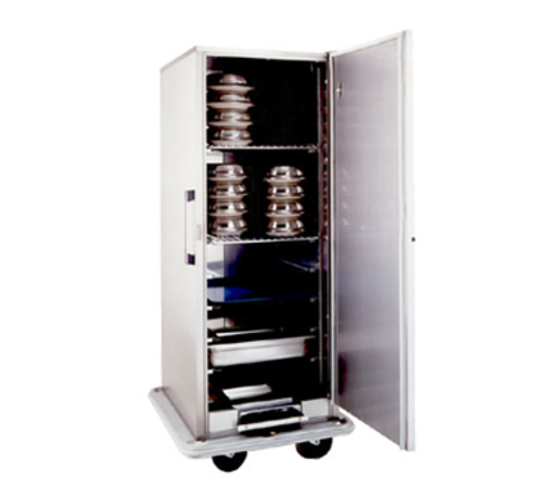 Carter-Hoffmann BB1848 48 Covered Plates Stainless Steel Single Door Space-Saver Convertible Carter Banquet Cart - 120 Volts