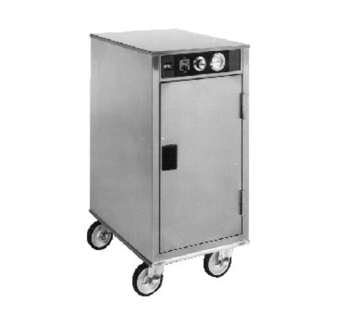 Carter-Hoffmann PH128 17.88" W Stainless Steel Solid Door Mobile Heated Cabinet - 120 Volts