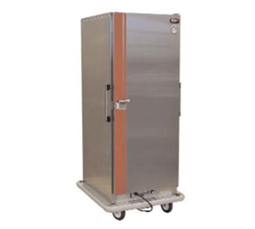 Carter-Hoffmann BB64 80 Covered Plates Stainless Steel Mobile Single Door Classic Carter Banquet Cabinet - 120 Volts