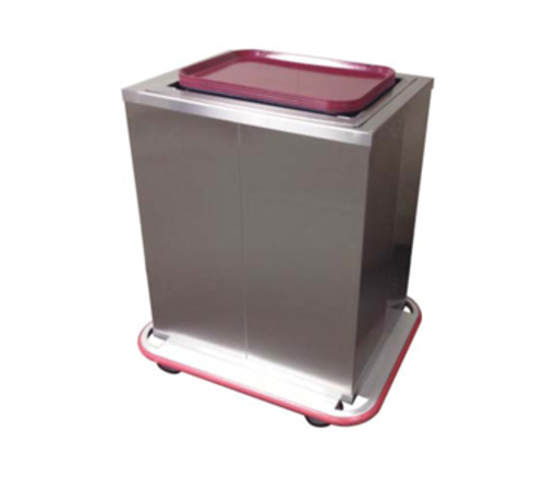 Carter-Hoffmann ETD2S1418 All Stainless Steel 2 Stacks Enclosed Tray Dispenser for 14" x 18" Trays