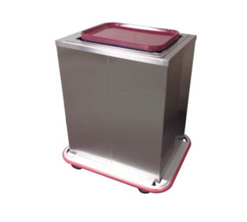 Carter-Hoffmann ETD2S1418 All Stainless Steel 2 Stacks Enclosed Tray Dispenser for 14" x 18" Trays