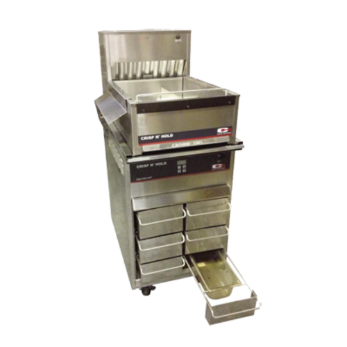 Carter-Hoffmann FFSTKPKG CNH18XD Crisp 'N Hold Station Stacked on Top of VCNH2W3S Vertical Crisp 'N Hold