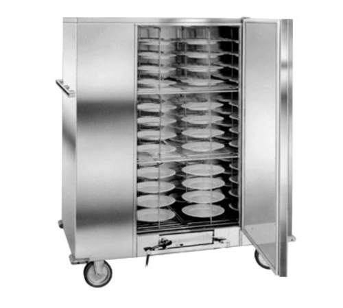 Carter-Hoffmann BB120E 144 Covered Plates Stainless Steel Mobile Single Door Economy Carter Banquet Cabinet - 120 Volts