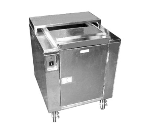 Carter-Hoffmann CD27 27" W x 27" D x 32.5" H Stainless Steel Heated Dish Storage Cart