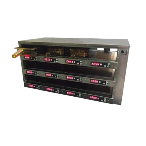 Carter-Hoffmann M343P-2T 12 Pans Stainless Steel Programmable Controls Modular Holding Cabinet - 120 Volts