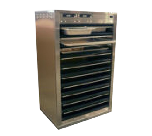 Carter-Hoffmann DF1220-4 4 Pans Stainless Steel Pass-Through Holding Cabinet - 120 Volts