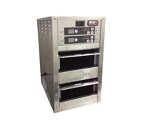 Carter-Hoffmann MC213GS-2T 2 Pans Stainless Steel Single Sided Modular Holding Cabinet - 120 Volts