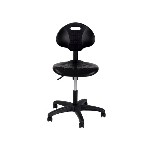 National Public Seating 6716HB 16" to 21" Adjustable Height Polyurethane Seat and Back Adjustable Height Kangaroo Task Chair