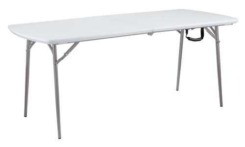 National Public Seating BMFIH3072 30" W x 72" D 19 Gauge Steel Frame & Legs NPS Heavy Duty Fold-in-Half Table