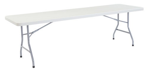 National Public Seating BT3096 30" W x 96" D 17 Gauge Frame Heavy Duty Folding Table