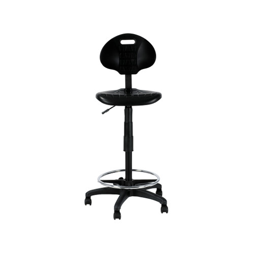 National Public Seating 6722HB 22" to 32" Adjustable Height Polyurethane Seat and Back Adjustable Height Kangaroo Task Chair