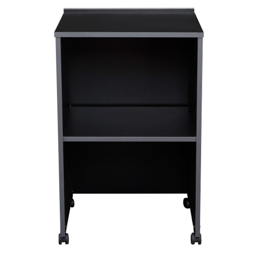 National Public Seating 112-BK 33.75" Scratch Resistant Laminate Oklahoma Sound AV Cart or Lectern Base