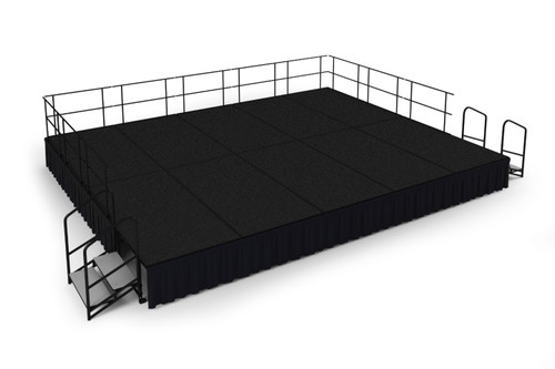 National Public Seating SG482410 192" W x 240" D x 24" H Rectangular Stage Group