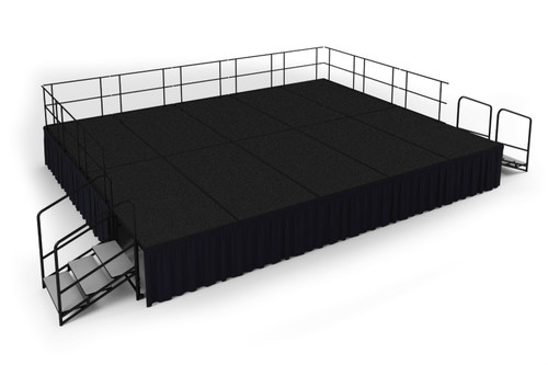 National Public Seating SG483210 192" W x 240" D Rectangular Stage Group