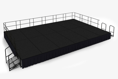 National Public Seating SG482412 192" W x 288" D Rectangular Stage Group