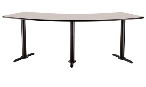 National Public Seating CT52491T 24" x 91.25" 60° Curve NPS Café Table