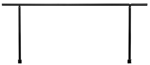 National Public Seating SGR4L 14-Gauge Black Powder Coated Steel Side Guard Rails for 4-Level Risers
