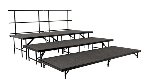 National Public Seating SST483L 96" W x 144" D Rectangular Straight Stage Set