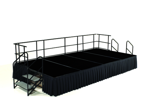 National Public Seating SG482404 96" W x 192" D Rectangular Stage Group