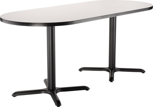 National Public Seating CT43096X 30" x 96" Racetrack NPS Café Table