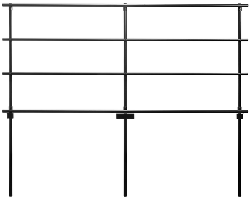 National Public Seating GRR32S Back Guardrail for 18" x 32" Straight Risers