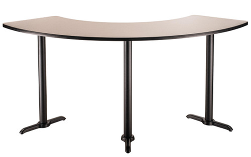 National Public Seating CT52492T 24" x 92.75" 108° Curve Café Table