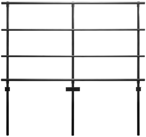 National Public Seating GRR24T NPS Back Guardrail for 18" x 24" Tapered Risers