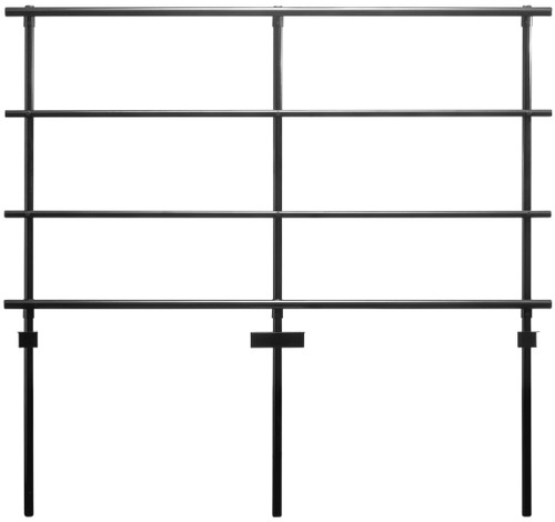 National Public Seating GRR24T Back Guardrail for 18" x 24" Tapered Risers