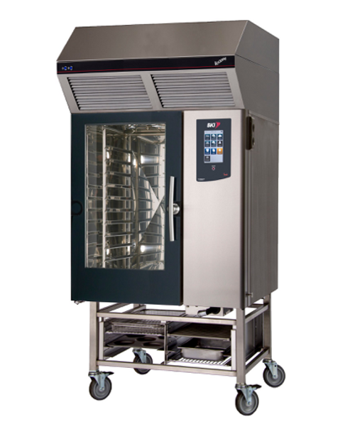 BKI CLBKI-101E-H 8 Pans Stainless Steel Boilerless Hoodini Combi Oven - 208 Volts 18000 Watts