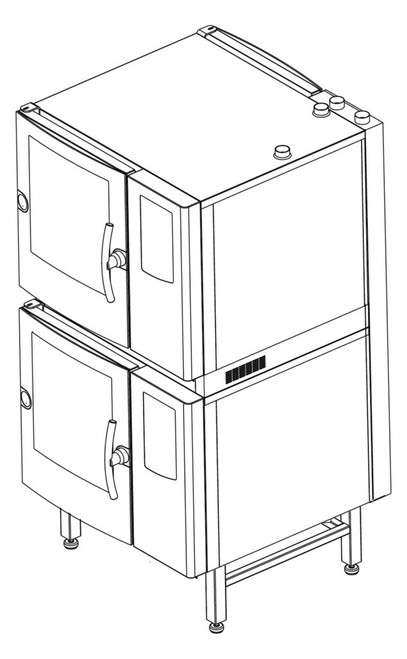 BKI CBKI-61-61E 10 Pans Full Size Electric 61 Series Combi Oven