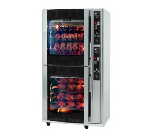BKI VGG-16-C Stainless Steel Electric Double Deck Rotisserie Oven - 208 Volts 3-Ph