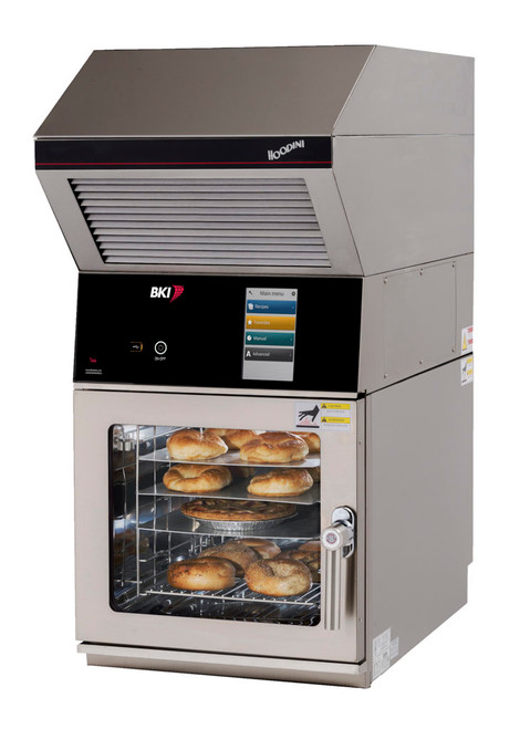BKI CLBKI-6E-H 4 Hotel Pan Full Size Stainless Steel Boilerless Electric Countertop Hoodini Combi Oven - 208 Volts 1 Phase