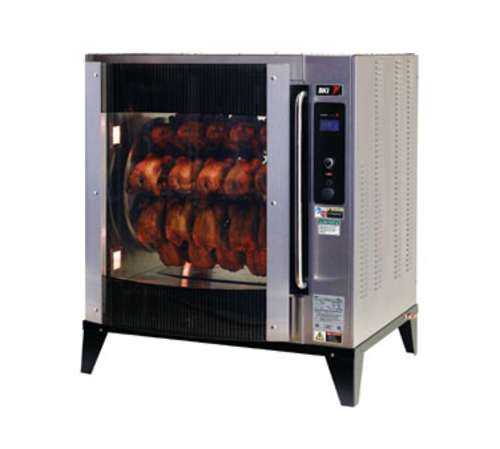 BKI VGG-8-F Stainless Steel Electric Single Deck Rotisserie Oven - 208 Volts 3-Ph